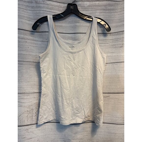 Old Navy White First Layer Basic Tank Top Womens M - Picture 1 of 3